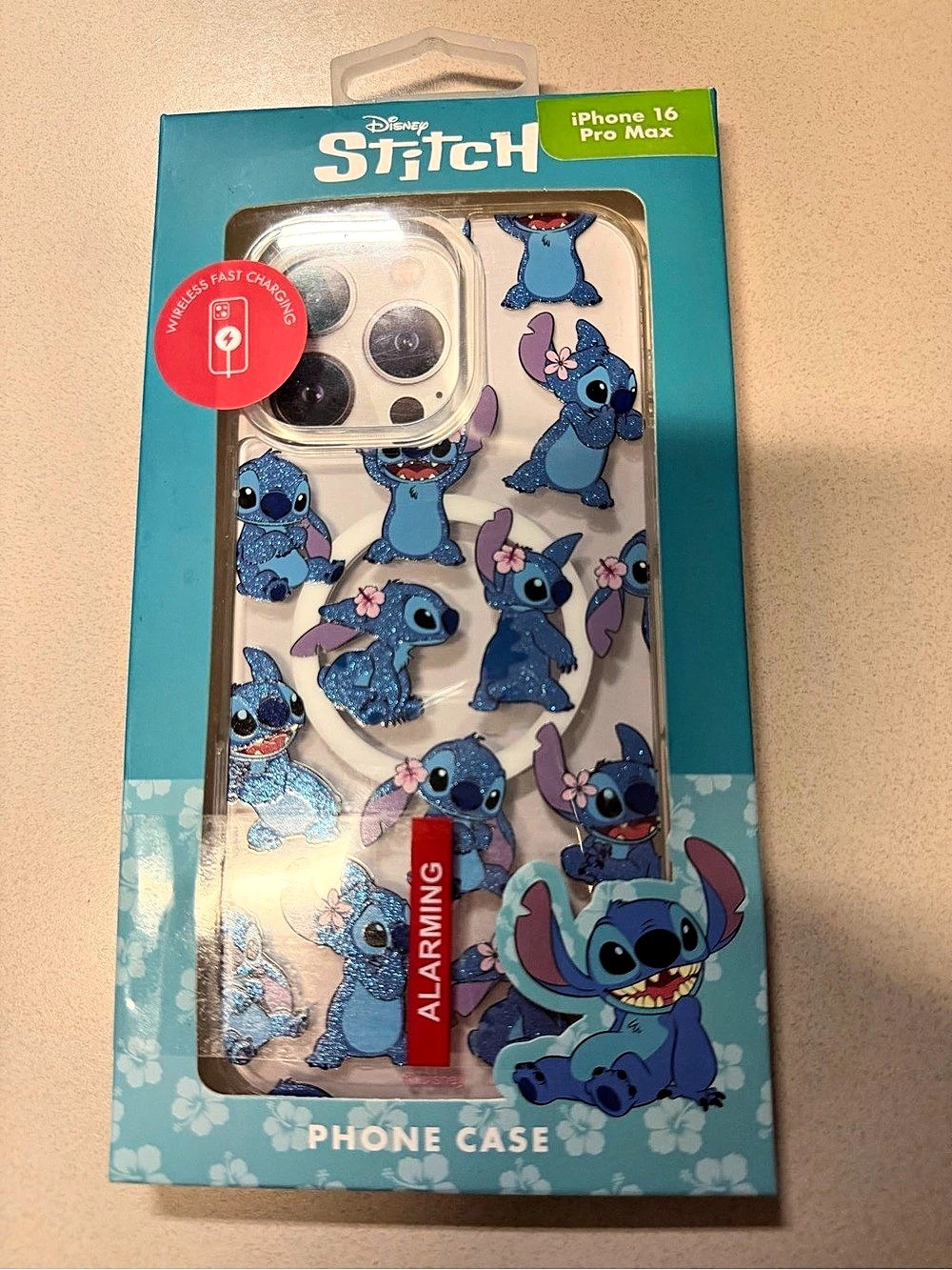 Disney Stitch Protective Phone Case iPhone 16 Pro Max Case.